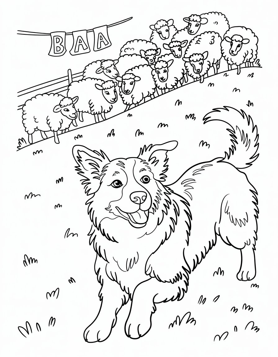 Herding Dog in Action